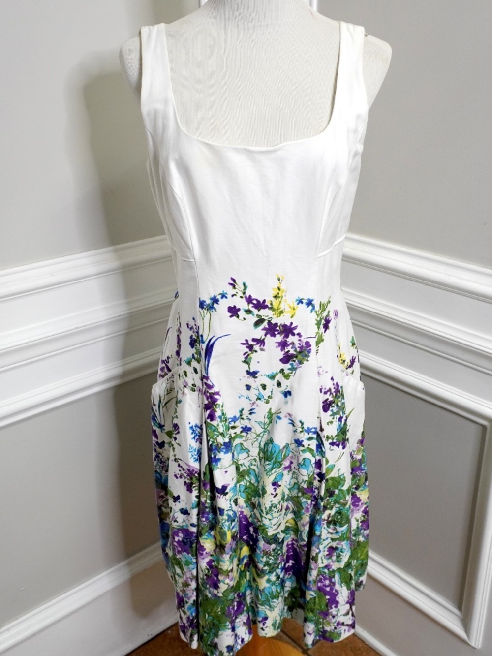Ralph Lauren Floral Spring Sleeveless Dress, Size 10